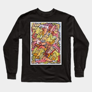 Tropical Zen Doodle Long Sleeve T-Shirt